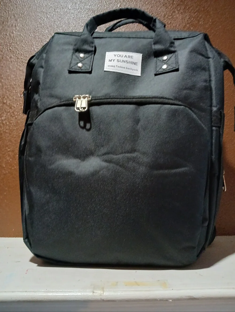 Black Men's Backpack Tote